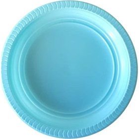 Resim Kullan At Renkli Pembe Parti Davet Plastik Tabak - 17 Cm. - 25 Adetlik Paket 