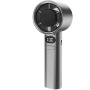 Resim Asfal Hız ve Şarj Göstergeli, 120 Hız Ayarlı El Tipi Fan, Taşınabilir Mini Vantilatör, Şarjlı Soğutucu 