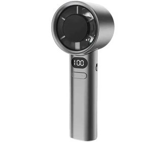 Resim Asfal Hız ve Şarj Göstergeli, 120 Hız Ayarlı El Tipi Fan, Taşınabilir Mini Vantilatör, Şarjlı Soğutucu 