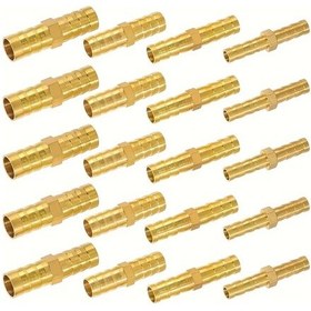 Resim Tongdashop 20 Parça Premium Pirinç Hortum Bağlantı Seti - 6mm/8mm/10mm/12mm Su Hava Yağ Yakıt Bağlantı Parçaları 