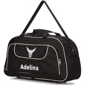 Resim Unisex Siyah Seyahat Tatil Spor Kabin Boy Kumaş Valiz El Ve Omuz Çantası Siyah 