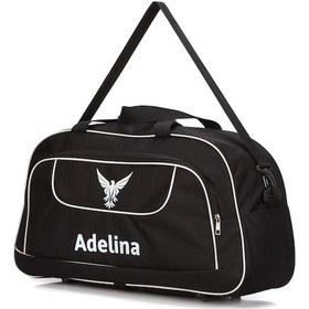 Resim Unisex Siyah Seyahat Tatil Spor Kabin Boy Kumaş Valiz El Ve Omuz Çantası Siyah 