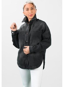 Resim Kadın Oversize Kot Ceket 2l/6420 001 