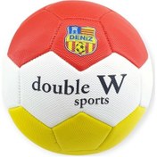 Resim Futbol Topu Dikişli 420 Gr No:5 - Fb-660-sarı-kırmızı Sarı - Kırmızı 