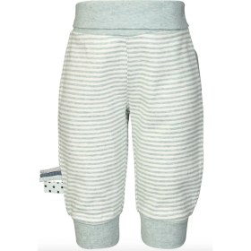 Resim Organicera Organicera Organik Beli Lastikli Çizgili Pantolon,aqua Melanj 
