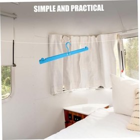 Resim Gatuida 1 Takım Rv Katlanır Giysiler Rafı Taşınabilir Askılar Araç Elbise Askısı Yerden Tasarruf Sağlayan Elbise Askıları Kıyafet Askıları Taşınabilir Katlanır Askılar Plastik Blue 2 Adet 