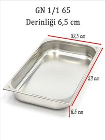 Resim ÜRET 1/1 6,5 CM GASTRONOM KÜVET 