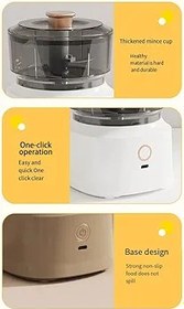 Resim rongweiwang Kompakt Boyutlu Paslanmaz Çelik Mutfak Robotu, Yiyecek Mikserine Uygun ABS Mutfak Blender Düşük Gürültülü Çalışma, Kahve 