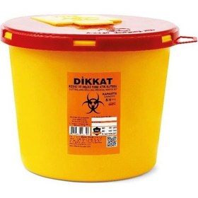 Resim 10 Adet Enfekte Atık Kutusu 5 Lt. + Tıbbi Atık Torbası 2 Adet 