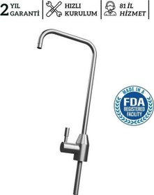 Resim Arıtma Cihazı Lüx İnox Kare Arıtma Musluk 