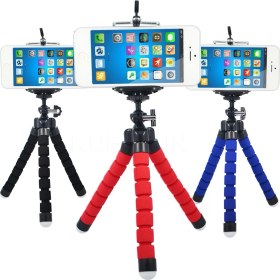 Resim Microcase Sünger Ayaklı Akrobatik Cep Telefonu Ahtapot Tripod 3 Ayak 