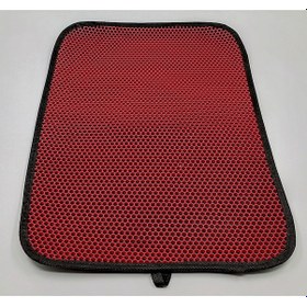 Resim ANS 60x40 cm Tuvalet Önü Kedi Paspası Elekli Paspas Kırmızı 