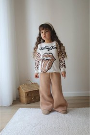 Resim BUTİK.E Leopar Desenli Trend Kız Çocuk Takım 