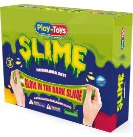 Resim Dıy Slime Hazırlama Seti, Karanlıkta Parlayan Sihirli Slime Kiti, Stem Destekli Duyusal ve Yaratıcı Oyuncak, 3+ Yaş Çocuklar Için 