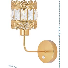 Resim Şık Taşlı Altın Aplike, Zarif ve Parlak Tasarım, Şıklığınızı Tamamlar. 