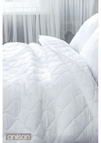 Resim Çift Kişilik Silikon Yorgan Seti +2 Mikrofiber Yastık 600gr Beyaz 