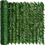 Resim 203.2x299.72cm / 152.4x299.72cm / 101.6x398.78cm / 101.6x299.72cm / 50.8x101.6cm Yapay Sarmaşık Gizlilik Çit Duvar Ekranı, Sahte Yeşillik Arka Plan Sarmaşık Asma Yapraklı Çitler Veranda için Panel, Balkon, Bahçe, Arka Bahçe İç Mekan Dış Mekan Yeşil Duvar Dekoru, Paket 100 adet Fermuar Kablosu içerir 