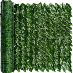 Resim 203.2x299.72cm / 152.4x299.72cm / 101.6x398.78cm / 101.6x299.72cm / 50.8x101.6cm Yapay Sarmaşık Gizlilik Çit Duvar Ekranı, Sahte Yeşillik Arka Plan Sarmaşık Asma Yapraklı Çitler Veranda için Panel, Balkon, Bahçe, Arka Bahçe İç Mekan Dış Mekan Yeşil Duvar Dekoru, Paket 100 adet Fermuar Kablosu içerir 