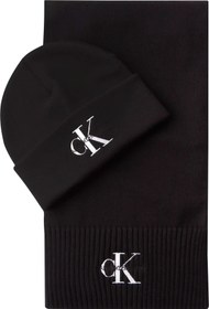 Resim Calvin Klein GIFTING MONO BEANIE Erkek Siyah Bere 