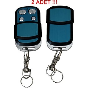 Resim Uk-44 Uyumlu Geniş İşlemcili Mavi Akıllı Kodlanabilir Otopark Bariyer Garaj Kepenk Kumandası 433mhz 