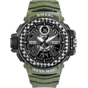 Resim Hanyang Armygreen Erkek Saatler 2019 Lüks Marka Smael Dijital Kol Saatleri Erkekler Saat Ordu Yeşil Su Geçirmez Ikili Zaman 8014 Spor Saatler Askeri (Yurt Dışından) 