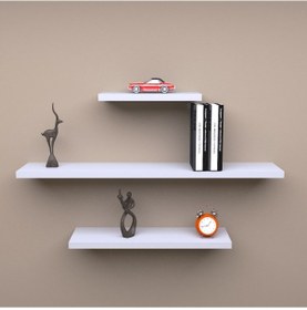 Resim Mbesmobilya Duvar Rafı Beyaz ( Stoktan Hızlı Kargo ) 