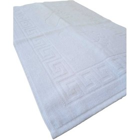 Resim Evtech & Home 4 Lü Ayak İzli Banyo Paspas %100 Pamuklu Ayak Havlusu Görsel 