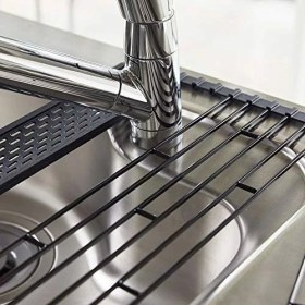 Resim 5058 Tower Katlanabilir Bulaşıklık, Siyah, Çelik/silikon, Minimalist, 42 x 26 x 0,8 cm 