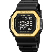 Resim Hanyang Altın Skmeı 1988 Açık Spor Izle Erkekler Alarm Chrono Saat 5bar Su Geçirmez Askeri Saatler LED Ekran Dijital Saat Reloj Hombre (Yurt Dışından) 