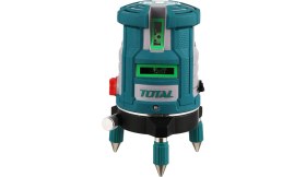 Resim Total TLL305205 Lazer Terazi 5 Çizgi Yeşil Işın Otomatik Hizalama Profesyonel Inşaat 360 Ölçüm Aleti 