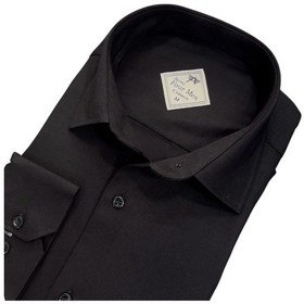 Resim Linen Keten Klasik %100 Cotton Uzun Kollu Terletmeyen Tek Cepli Kapaklı Siyah Gömlek Regular Kalıp -10247 Siyah 