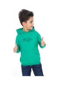 Resim Toontoy Kids Toontoy Erkek Çocuk Baskılı Sweatshirt Koyu Yeşil 