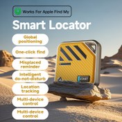 Resim GPS Takip Cihazı Bulucu Akıllı Kablosuz Kayıp Önleyici Yer İzi Bulucu - iPhone ile Uyumlu (yalnızca iOS), Gerçek Zamanlı İzleme - Evcil Hayvanlar, Yaşlılar, Bagaj, Anahtarlar, Sırt Çantaları, Arabalar vb. için Uygun, Kaybın Önlenmesi İçin Konum Takipçisi (Android Sistemine Uygulanamaz) 
