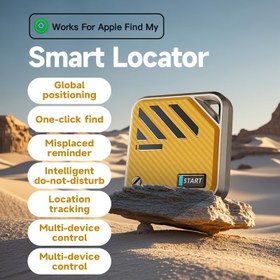 Resim GPS Takip Cihazı Bulucu Akıllı Kablosuz Kayıp Önleyici Yer İzi Bulucu - iPhone ile Uyumlu (yalnızca iOS), Gerçek Zamanlı İzleme - Evcil Hayvanlar, Yaşlılar, Bagaj, Anahtarlar, Sırt Çantaları, Arabalar vb. için Uygun, Kaybın Önlenmesi İçin Konum Takipçisi (Android Sistemine Uygulanamaz) 