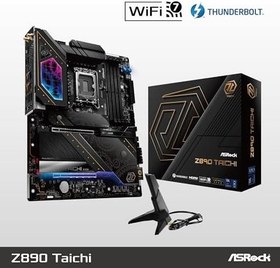 Resim ASRock Z890 Taichi EATX Anakart, Intel Socket LGA1851, DDR5, 5x M.2 SSD, 4K HDMI, RGB, WiFi 7 