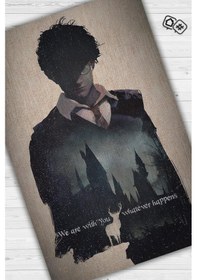 Resim Homshtag Seninleyiz Bej Renkli Harry Potter Halısı Çocuk Odası Halısı Çok Renkli 