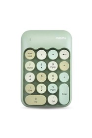 Resim RabbitTech Renkli Daktilo Tarzı Vintage Kablosuz Wıreless Numeric Keypad 18 Tuşlu Sayısal Klavye Numpad 