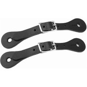 Resim Shineyee Koyu Siyah Western At Binicilik Spor Ayak Bantları - Gerçek Deri İç Çelik, Ayarlanabilir Metal Kanca, Dayanıklı Ve Yumuşak Ac7107 Siyah 