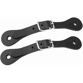 Resim Shineyee Koyu Siyah Western At Binicilik Spor Ayak Bantları - Gerçek Deri İç Çelik, Ayarlanabilir Metal Kanca, Dayanıklı Ve Yumuşak Ac7107 Siyah 