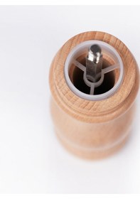 Resim Natural Ahşap Tuz Ve Karabiber El Değirmeni Öğütücü Grinder 22 Cm Ahşap 