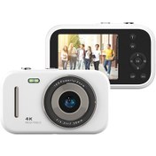 Resim Samdoo Beyaz 4k Dijital Fotoğraf Makinesi - 48mp Çift Kameralı, 2.8" Ips Ekran, 16x Zoom, Fotoğraf/video Çekimi, Dahili Li-poly Batarya 