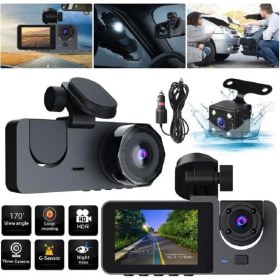 Resim Ronanna Üç Kameralı Ön Iç Arka Araç Içi Kamera Wifi Viidure App Mpıa CC38 64GB 