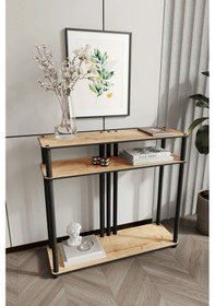 Resim Garcia Dekoratif Raflı Dresuar Meşe Meşe 