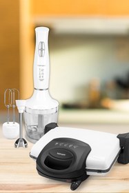 Resim GoldMaster Royal Beyaz 17 Parça Avantajlı Elektronik Evlilik Paketi Elektrikli Mutfak Çeyiz Seti 