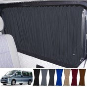 Resim Oto Pandami Renault Trafic 2001-2014 Uyumlu Füme Raylı Oto Perde Takımı 