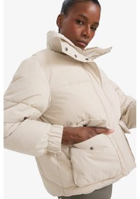 Resim Defacto Su Geçirmez Oversize Fit Çıtçıtlı Şişme Bej Kadın Mont E9266ax/bg779 Bej 