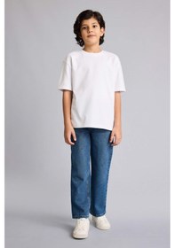 Resim Defacto Straıght Fıt Düz Paça Jean Pantolon Erkek Çocuk F9953a826spnm84 İndigo-nm84 