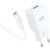 Resim Linktech T446E Strong Eco Şarj Aleti ve Type-C Kablo Set 2.1A 