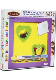 Resim 3d-03 Artebella Seramik Boyama Seti 20x20 Cm 