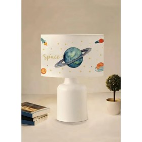 Resim Woodhub Homing Kids Space Gezegenler Uzay Temalı Çocuk Odası Abajur 241290 